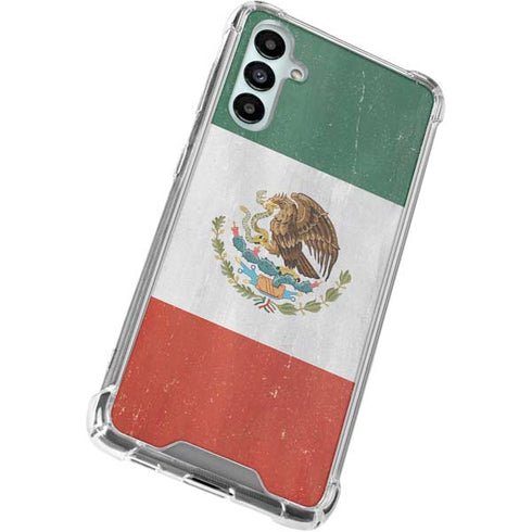 Mexico Flag Distressed Galaxy A15 5G Clear Case
